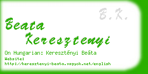 beata keresztenyi business card